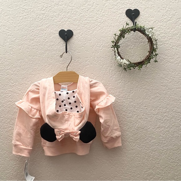 Disney Baby Minnie Mouse Hooded Pullover NWT ~ size 6/9m - Picture 5 of 6